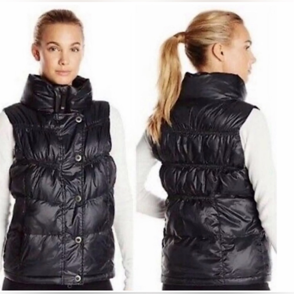 PrAna Milly Puffer Down Vest Black Sz XS